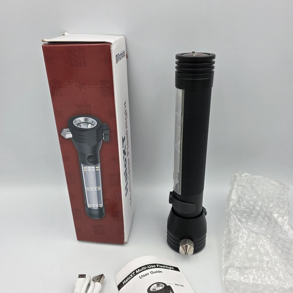 4Patriots HaloXT Rechargeable LED Flashlight Solar Powered Charger Multi-Use New - Picture 4 of 6